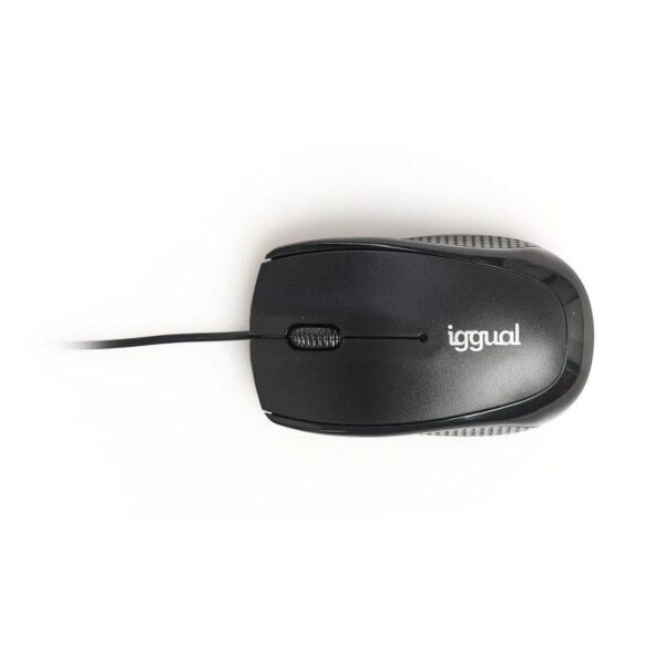 iggual ratón óptico com-basic-800dpi negro