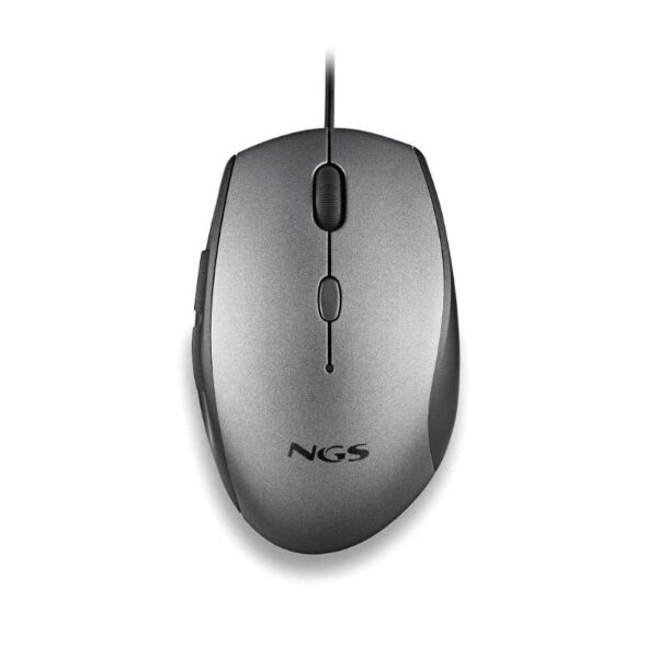 ngs wired ergo silent mouse + usb type c adap gray