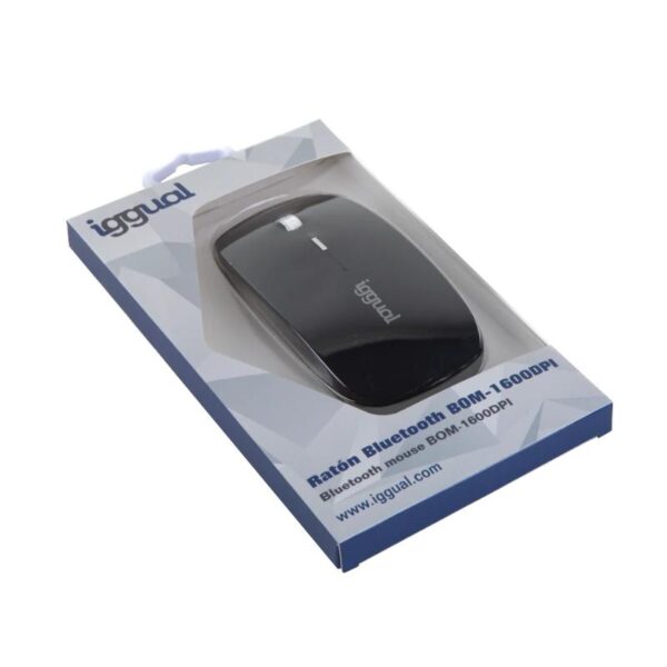 iggual ratón bluetooth bom-1600dpi negro