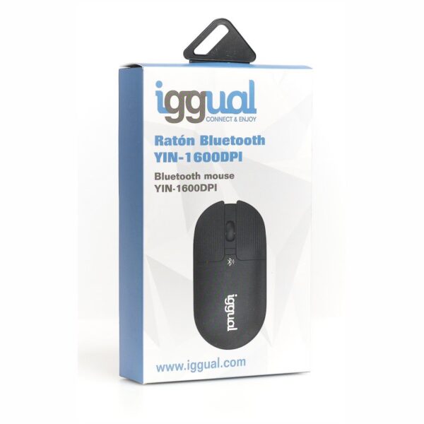 iggual ratón bluetooth yin-1600dpi negro