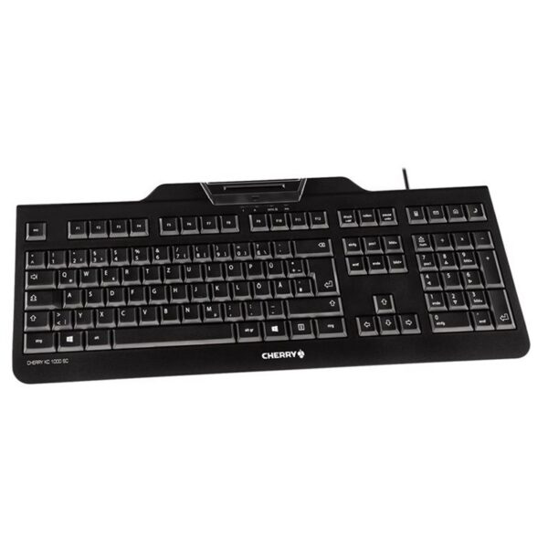 cherry teclado+lector chip integrado (dnie) negro