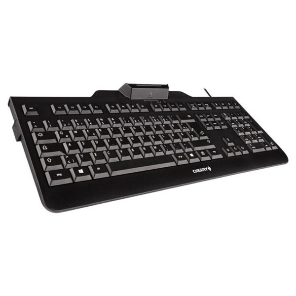 cherry teclado+lector chip integrado (dnie) negro