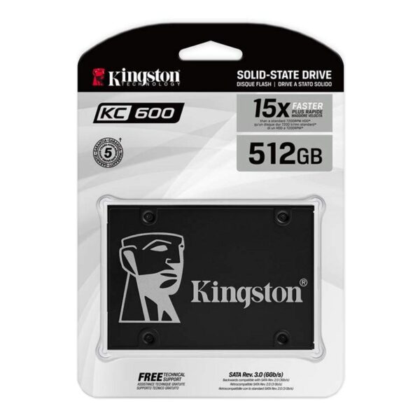 kingston skc600/512g ssd nand tlc 3d 2.5"