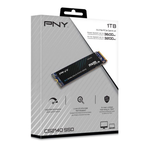 pny cs2140 ssd 1tb m.2 nvme pcie gen4