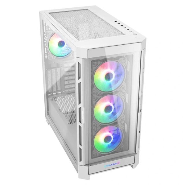 cougar caja semitorre duoface pro rgb blanca