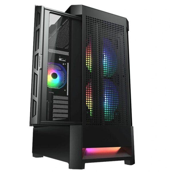 cougar caja semitorre airface rgb negro