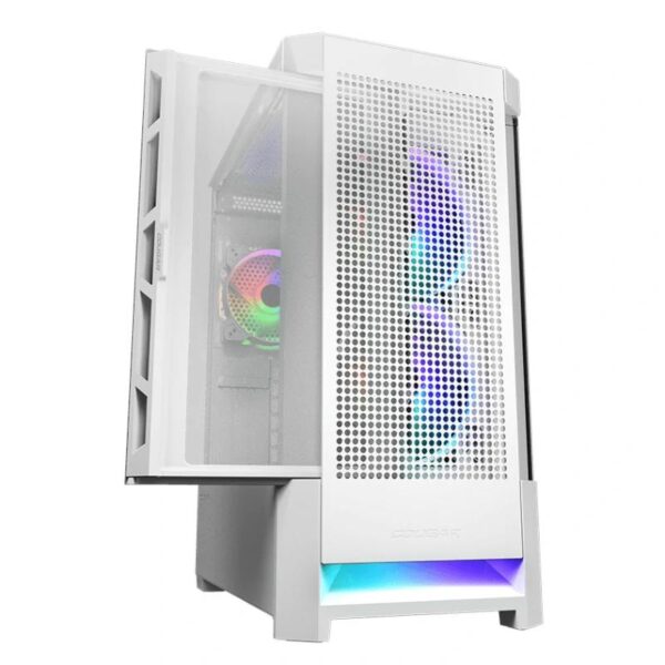 cougar caja semitorre airface rgb blanco