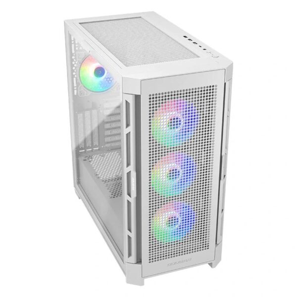 cougar caja semitorre airface pro rgb blanca