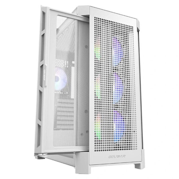 cougar caja semitorre airface pro rgb blanca