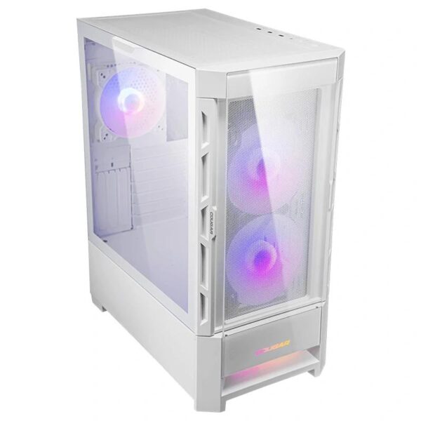 cougar caja semitorre duoface rgb blanca