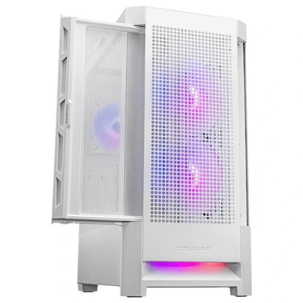 cougar caja semitorre duoface rgb blanca