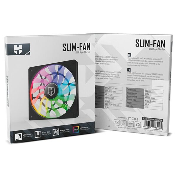 nox hummer slim-fan argb 120mm