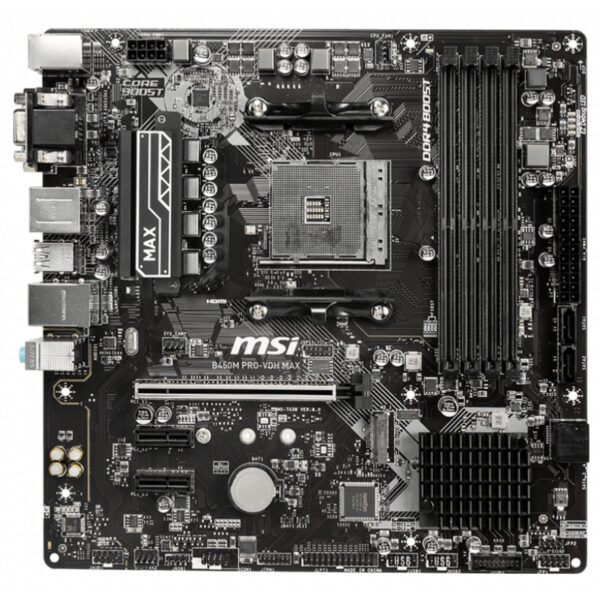 msi placa base b450m pro-vdh max am4