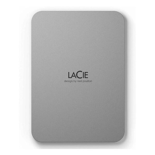 lacie mobile drive 2tb 2.5" usb-c silver- 1