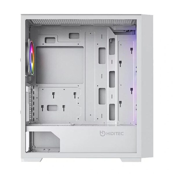 hiditec caja e-atx h2 air argb white- 2