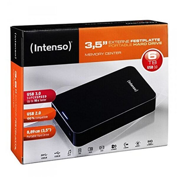 intenso hdd externo 6031514 6tb 3.5" usb 3.0 negro- 1