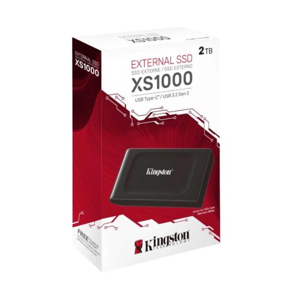 kingston xs1000 portable ssd 2tb usb 3.2 tipo-c- 1