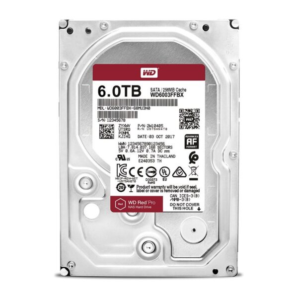 western digital wd6003ffbx 6tb sata6 256mb red pro- 2