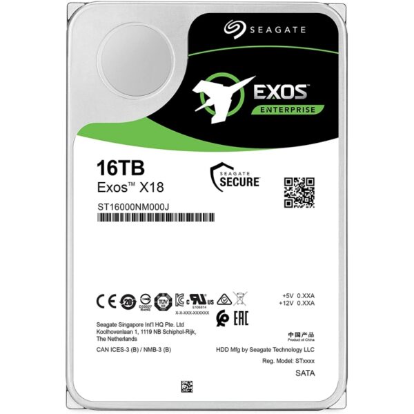 seagate exos xt18 st16000nm000j 16tb 3.5"- 1