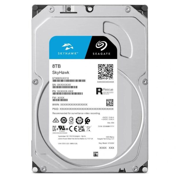 seagate skyhawk st8000vx010 8tb 3.5" sata3- 3