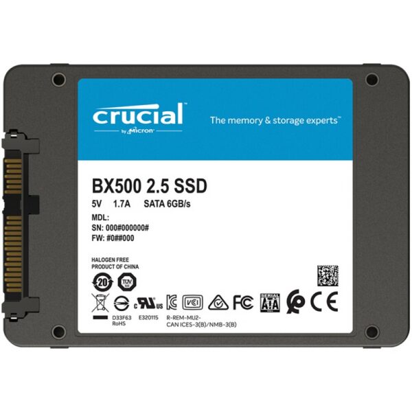 crucial ct240bx500ssd1 bx500 ssd 240gb 2.5" sata3- 3