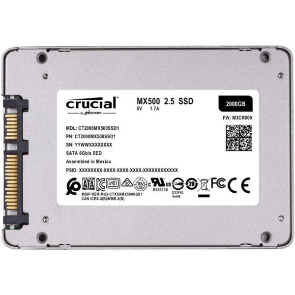 crucial ct2000mx500ssd1 mx500 ssd 2tb 2.5" sata3- 2