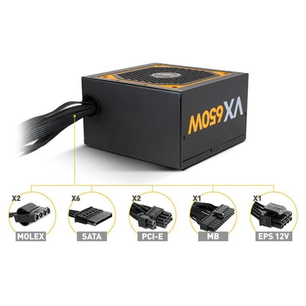 nox fuente alimentación urano vx 650w 80+ bronze- 1