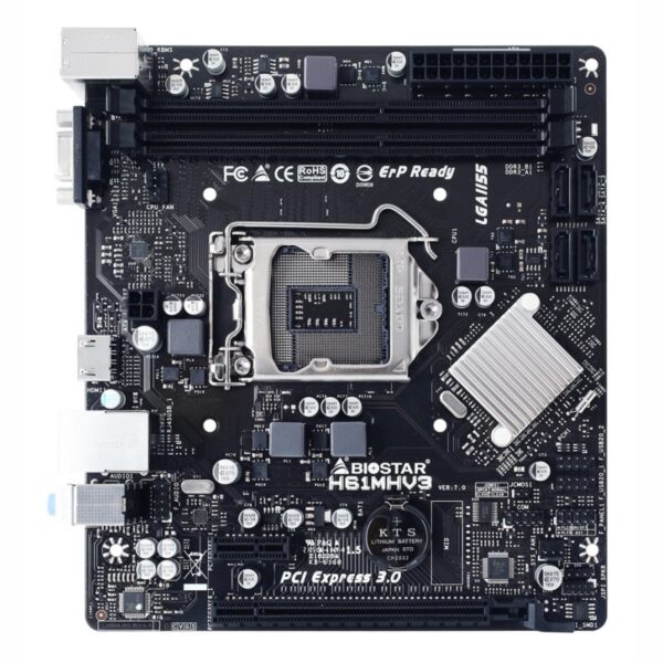 biostar placa base h61mhv3 matx lga1155- 1