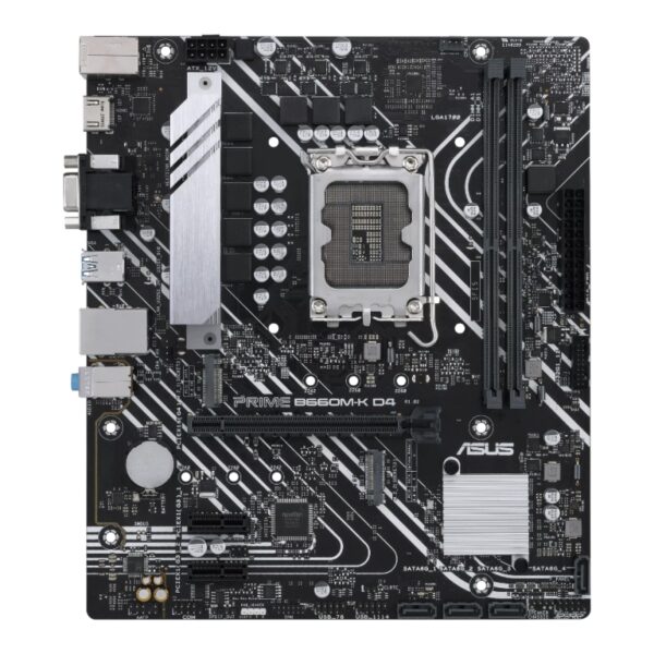 asus placa base prime b660m-k d4 matx 1700- 1