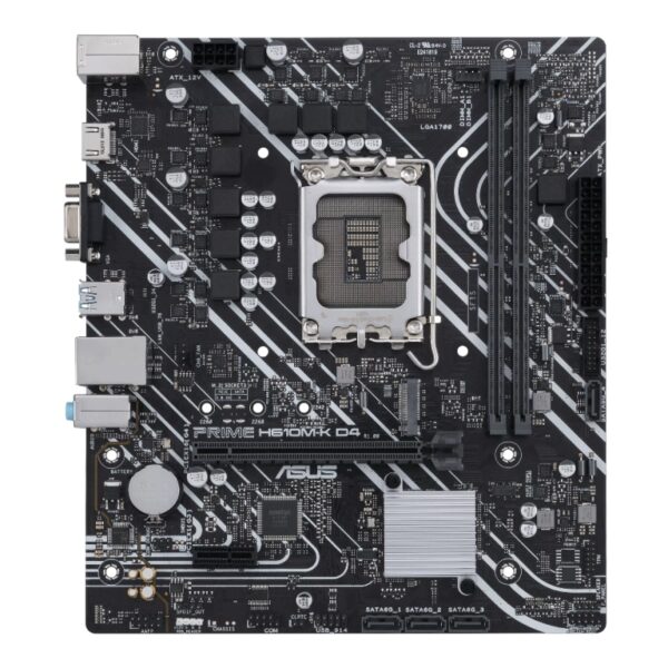 asus placa base prime h610m-k d4 matx lga1700- 1