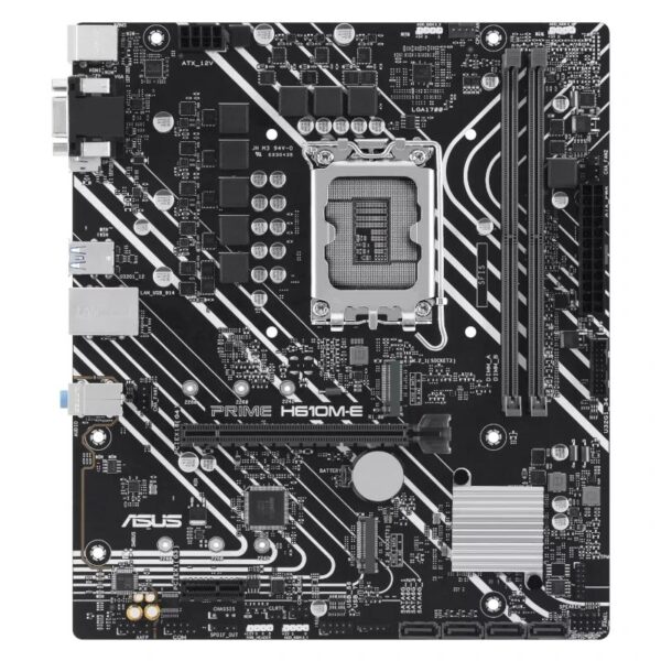 asus placa base prime h610m-e csm ddr5- 1